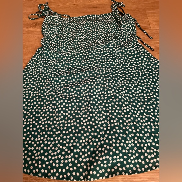 SHEIN Green Floral Mini Dress, size XL - Picture 3 of 11